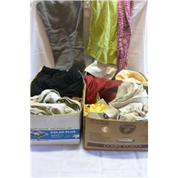 TWO BOXES OF NEW CLOTHES