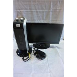 SAMSUNG MONITOR AND HEATER