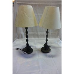 PAIR OF MODERN TABLE LAMPS