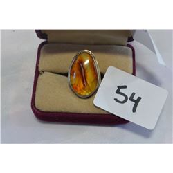 STERLING STONE LADIES RING