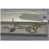 Image 1 : STERLING GENUINE FRESHWATER PEARL NECKLACE AND BRACLET