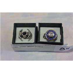 TWO STAR WARS RINGS