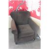 Image 1 : BROWN VELOUR ARMCHAIR