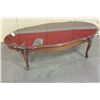 Image 1 : FRENCH PROVINCAL GLASSTOP COFFEE TABLE