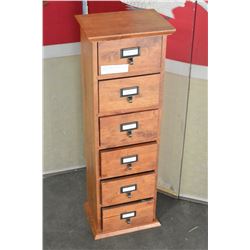 RUSTIC 6 DRAWER STORAGE CABINET