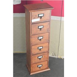 RUSTIC 6 DRAWER STORAGE CABINET