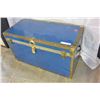 Image 1 : LARGE BLUE/BRASS TRUNK