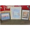 Image 1 : 3 FRAMED PICTURES