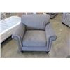 Image 2 : BRAND NEW 3 PIECE SOFA SET IN PLUSH GREY FABRIC
