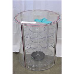 ROTATING PLEXI GLASS DISPLAY CASE