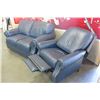 Image 2 : FLEXSTEEL LEATHER LOVESEAT AND CHAIR