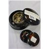 Image 1 : TWO LACQUER DRESSER BOXES AND CONTENTS