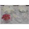 Image 1 : LOT OF DECORATIVE MILK GLASS BOWLS