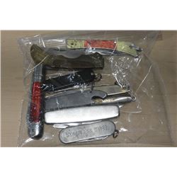 BAG OF FOLDING POCKET KNIVES