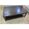 Image 1 : MODERN ESPRESSO FINISH TWO TIER COFFEE TABLE