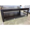 Image 2 : MODERN ESPRESSO FINISH TWO TIER COFFEE TABLE