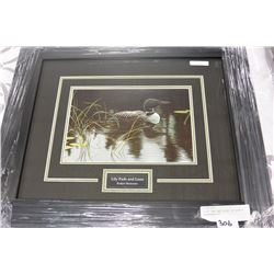 LILY PADS AND LOON BY ROBERT BATEMAN#24448