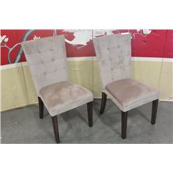 2 MATCHING MODERN DINING CHAIRS