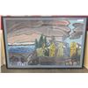 Image 1 : LINDA OHAMA INK & OIL PASTEL ON RAG PAPER