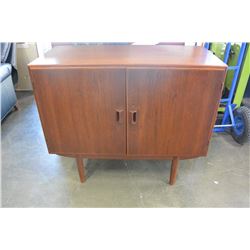 TEAK CABINET WITH SKELETON KEY