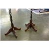 Image 2 : PAIR OF OAK PLANTSTANDS