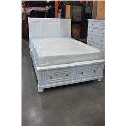 BRAND NEW ASHLEY WHITE SLEIGH BEDFRAME QUEENSIZE