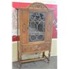 Image 1 : ANTIQUE WALNUT DISPLAY CABINET