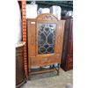 Image 2 : ANTIQUE WALNUT DISPLAY CABINET