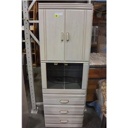 BLEACHED OAK WALL UNIT