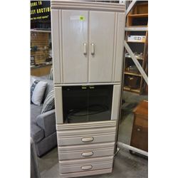 BLEACHED OAK WALL UNIT