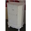 Image 1 : ANTIQUE PAINTED WHITE DROPFRONT CABINET