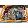 Image 1 : BASKET OF CRAFT SUPPLIES ETC