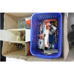 BOX OF COLLECTIBLES AND TOYS