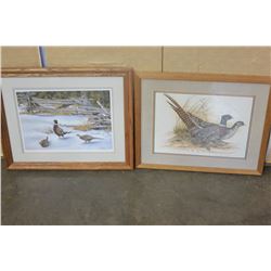 TWO SIGNED NATURE PRINTS