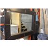 Image 1 : LARGE DESIGNER LEATHER BOUND BEVELLED MIRROR