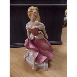 FRANKLIN MINT - 1988 "CINDERELLA" COMES WITH BOX 10.25" TALL - HAS SMALL CHIP ON BOTTOM OF DRESS IN 