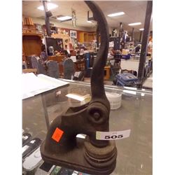 ANTIQUE LABEL PRESS- "AUTO MATIC PRODUCTS LIMITED"