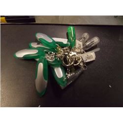 ASSORTED LIGHT UP KEY CHAINS - 12 TL