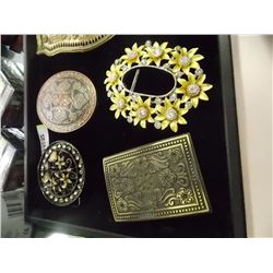 FANCY BELT BUCKLES- 4 TTL