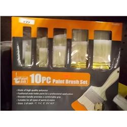 189916 - NEW 10 PC POLY PAINT BRUSH SET - 117991