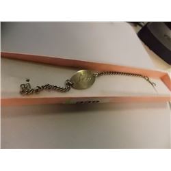 BRACELET- "BETTY" SILVER ID BRACELET