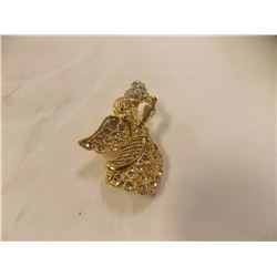 BROTCH - ANGEL WITH HEART AND RHINESTONES