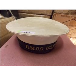 VINTAGE 1978 NAVY HAT- "H.M.C.S QUADRA"