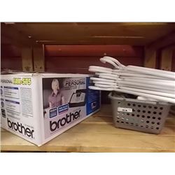 BIN - WHITE COAT HANGERS, HARDWARE & MORE