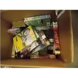 BOX ASSORTED VHS & DVD'S - PS