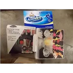 LOT OF ASSORTED - MR CLEAN, AUTO DRY CARWASH, RANGE TOP GRILL AND MORE