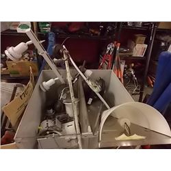 BIN OF CEILING LITES & WALL LITES