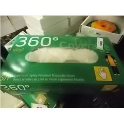 BOX OF VINYL GLOVES - SMALL