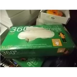 BOX OF VINYL GLOVES - X-LARGE