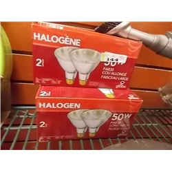 HALOGEN LIGHTS - 50W - 2 BOXES